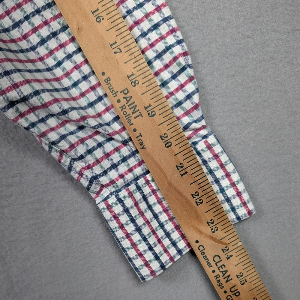 Charles Tyrwhitt Shirt Mens L Classic Fit Multi Color Check LS Button Oxford